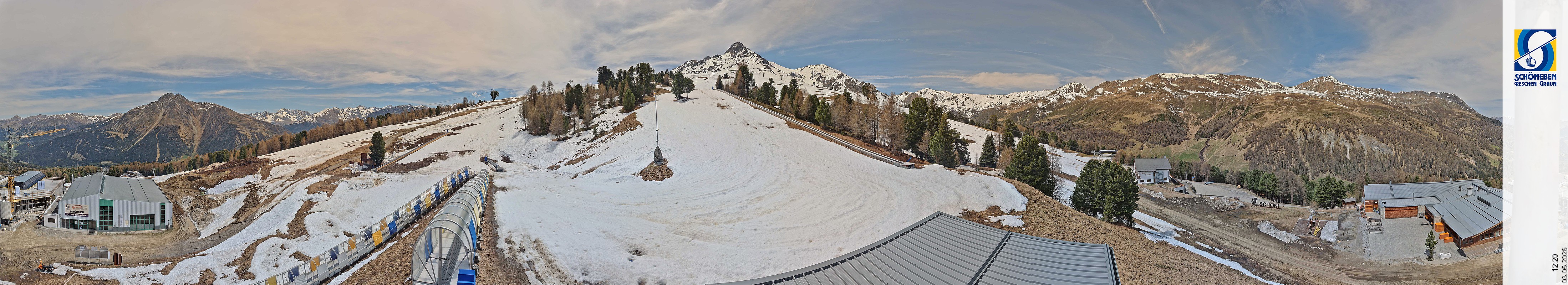 Archiv Foto Webcam Schöneben - Panoramablick von der Mittelstation