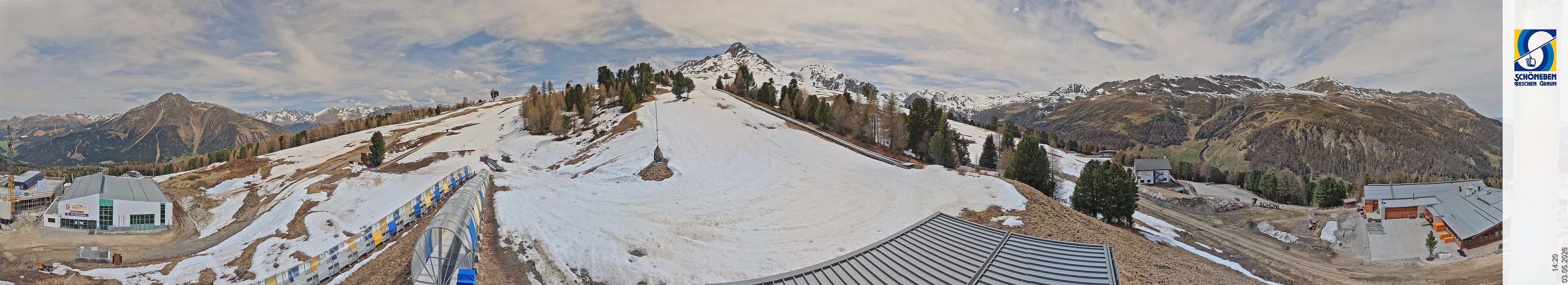 Archiv Foto Webcam Schöneben - Panoramablick von der Mittelstation