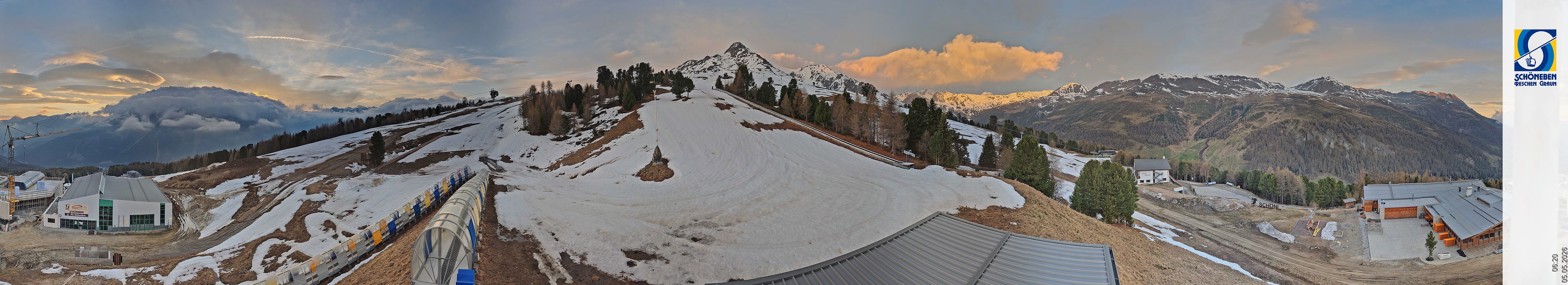 Archiv Foto Webcam Schöneben - Panoramablick von der Mittelstation