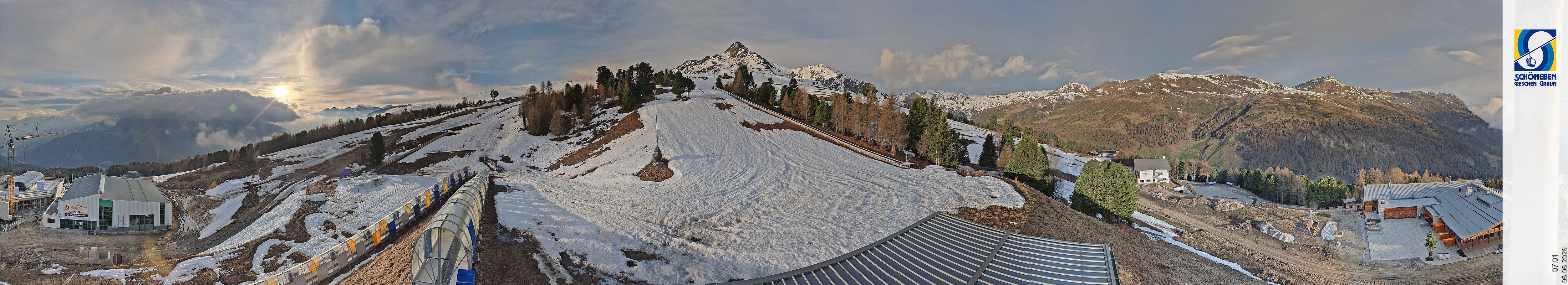 Archiv Foto Webcam Schöneben - Panoramablick von der Mittelstation