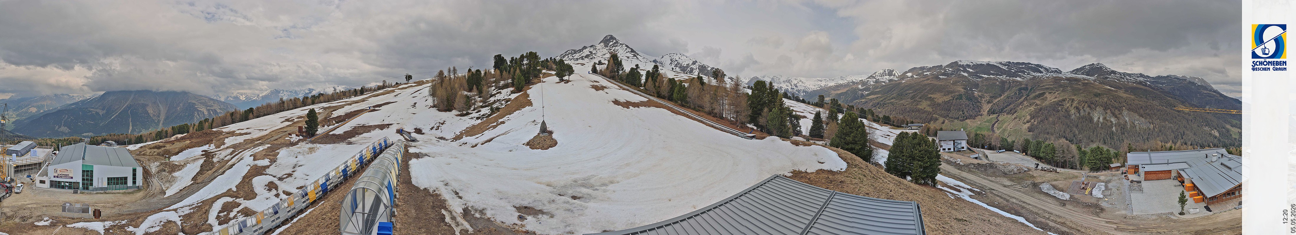 Archiv Foto Webcam Schöneben - Panoramablick von der Mittelstation