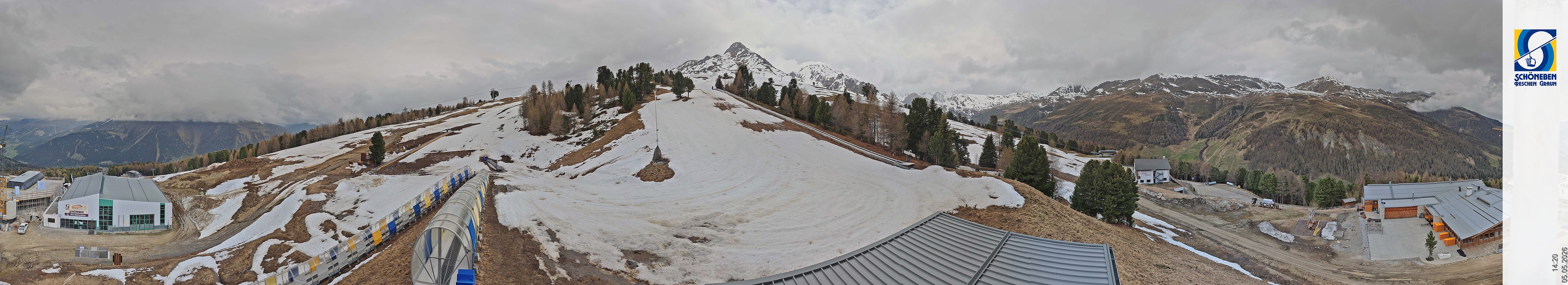 Archiv Foto Webcam Schöneben - Panoramablick von der Mittelstation