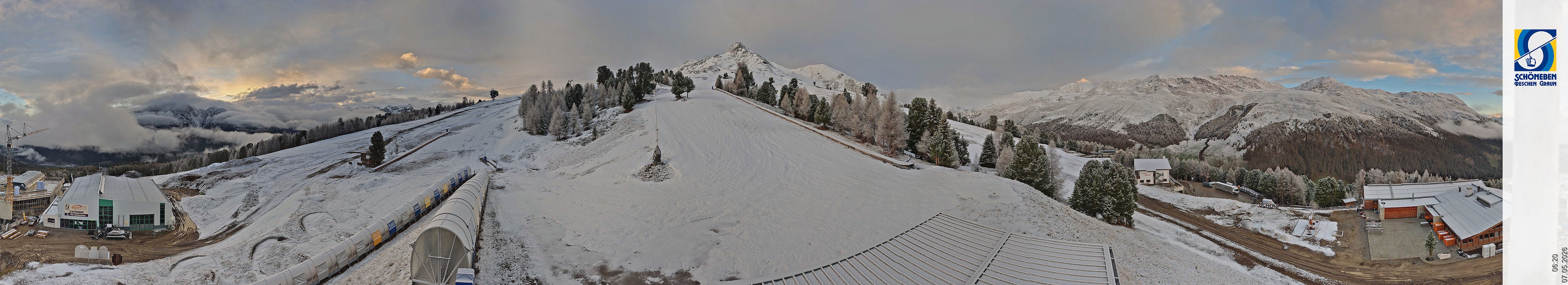 Archiv Foto Webcam Schöneben - Panoramablick von der Mittelstation