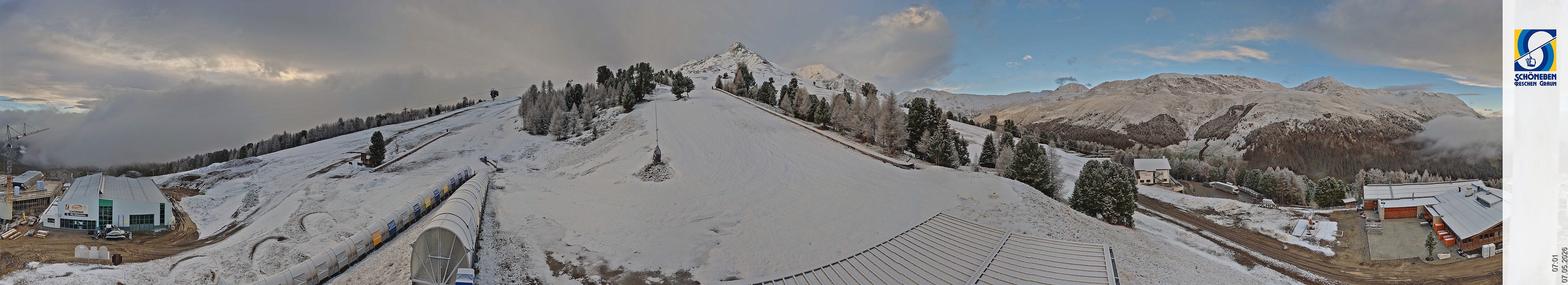 Archiv Foto Webcam Schöneben - Panoramablick von der Mittelstation