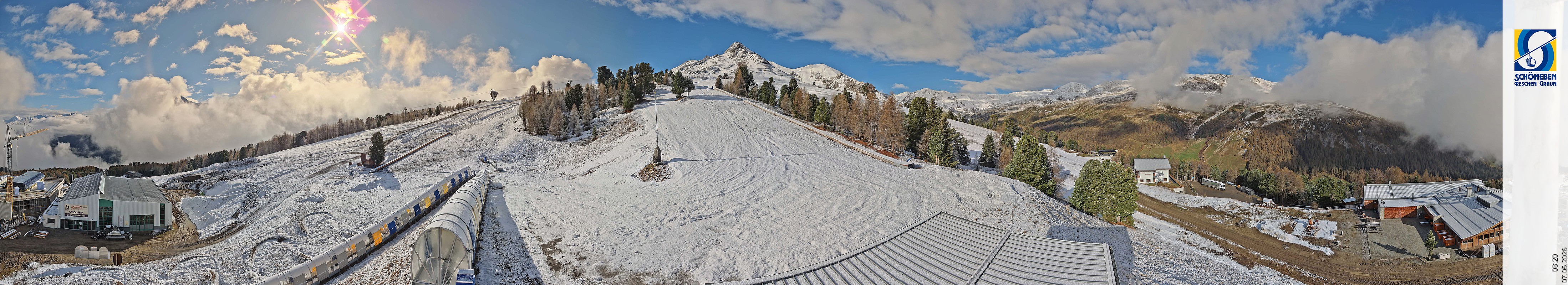Archiv Foto Webcam Schöneben - Panoramablick von der Mittelstation