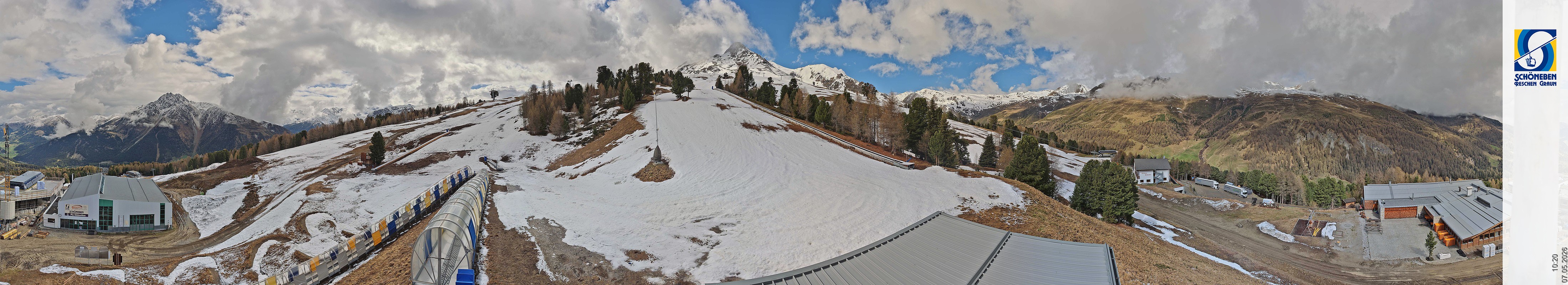 Archiv Foto Webcam Schöneben - Panoramablick von der Mittelstation