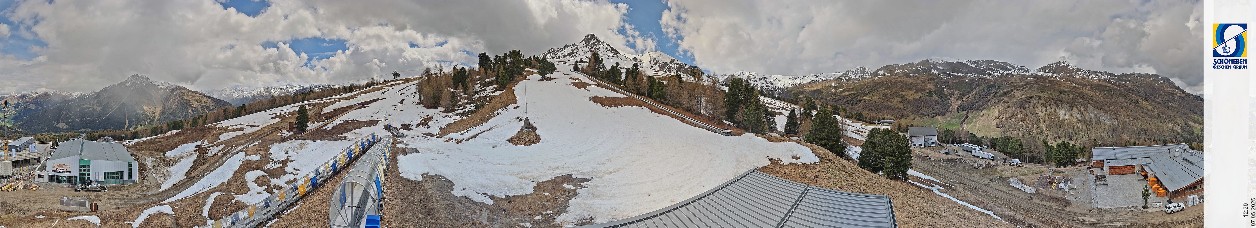 Archiv Foto Webcam Schöneben - Panoramablick von der Mittelstation