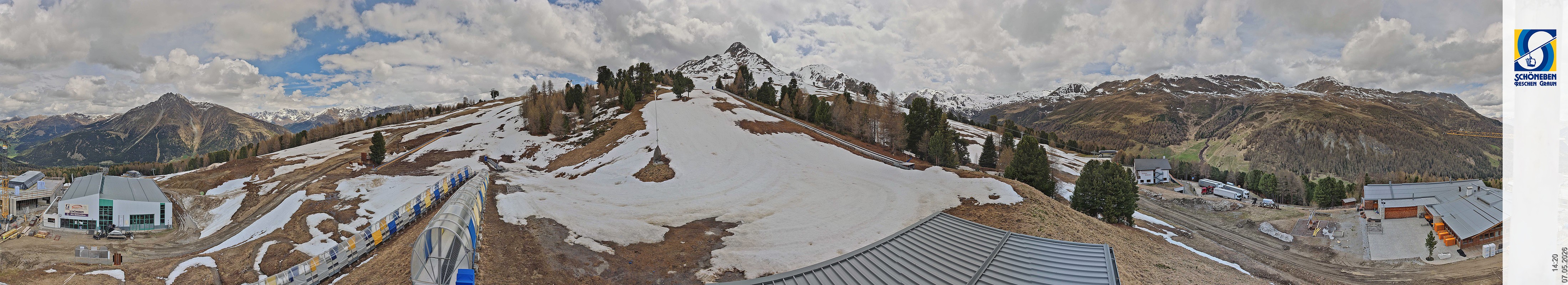 Archiv Foto Webcam Schöneben - Panoramablick von der Mittelstation