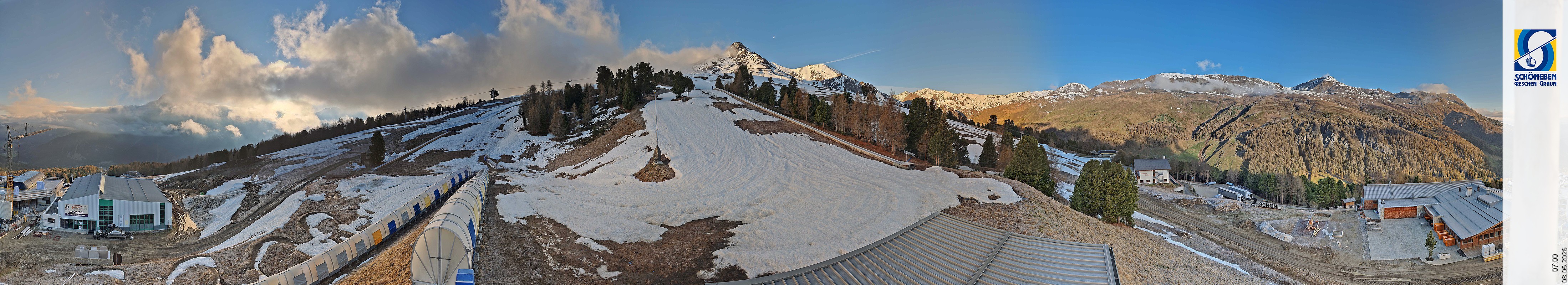 Archiv Foto Webcam Schöneben - Panoramablick von der Mittelstation