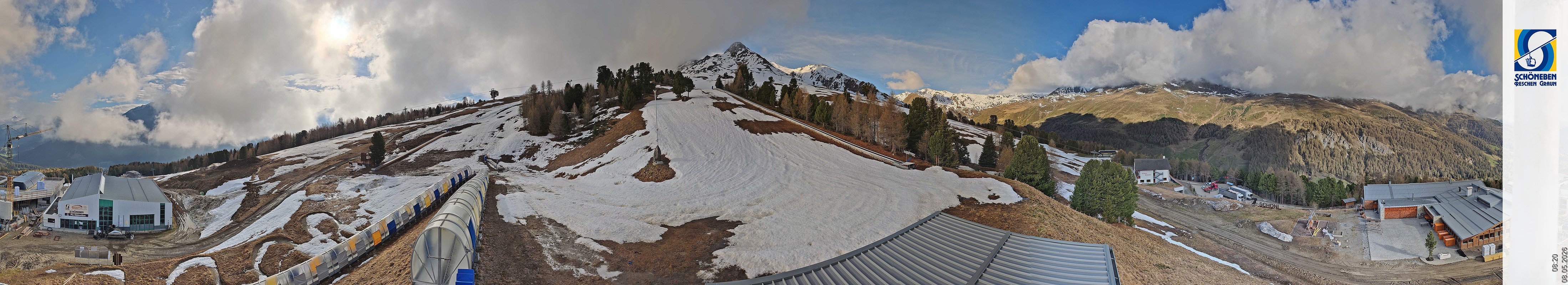 Archiv Foto Webcam Schöneben - Panoramablick von der Mittelstation