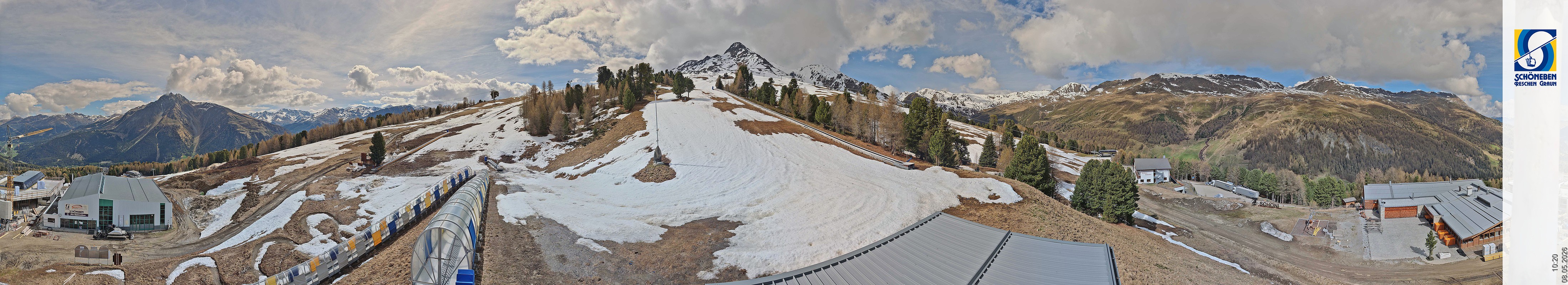 Archiv Foto Webcam Schöneben - Panoramablick von der Mittelstation