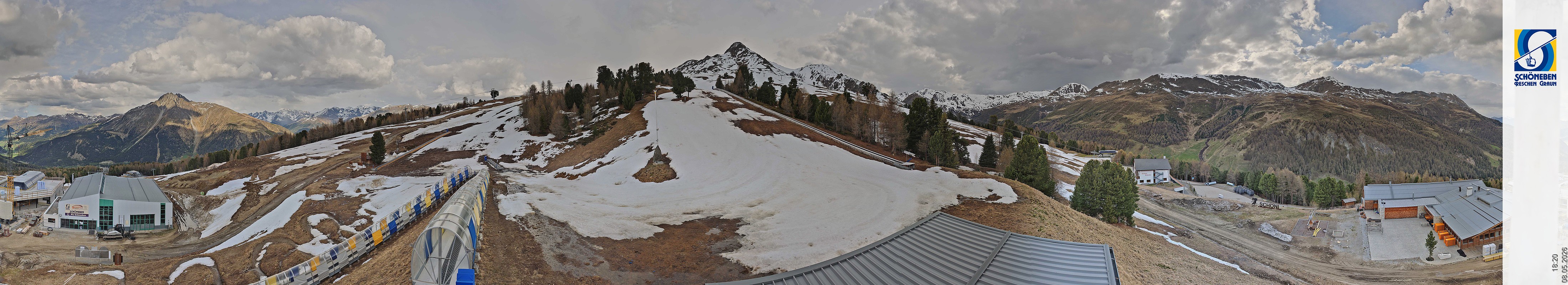 Archiv Foto Webcam Schöneben - Panoramablick von der Mittelstation