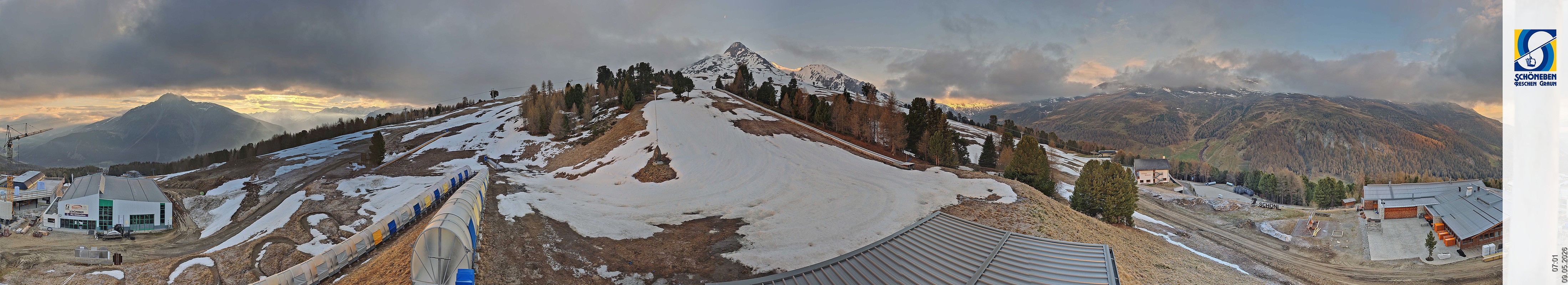 Archiv Foto Webcam Schöneben - Panoramablick von der Mittelstation