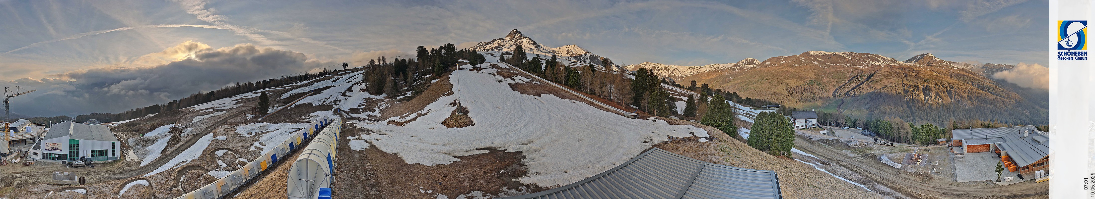 Archiv Foto Webcam Schöneben - Panoramablick von der Mittelstation