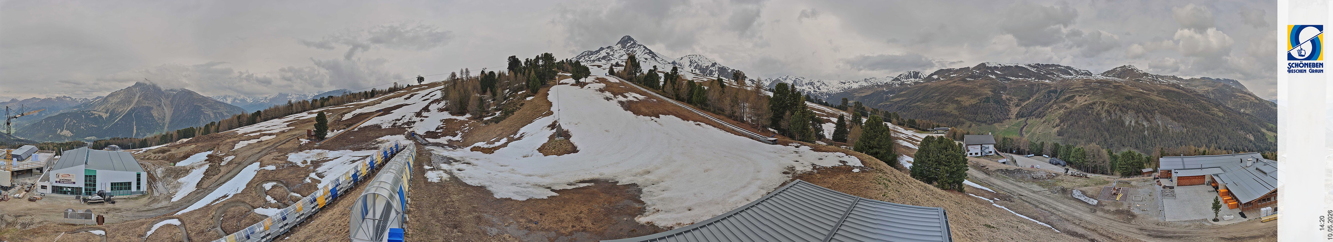 Archiv Foto Webcam Schöneben - Panoramablick von der Mittelstation
