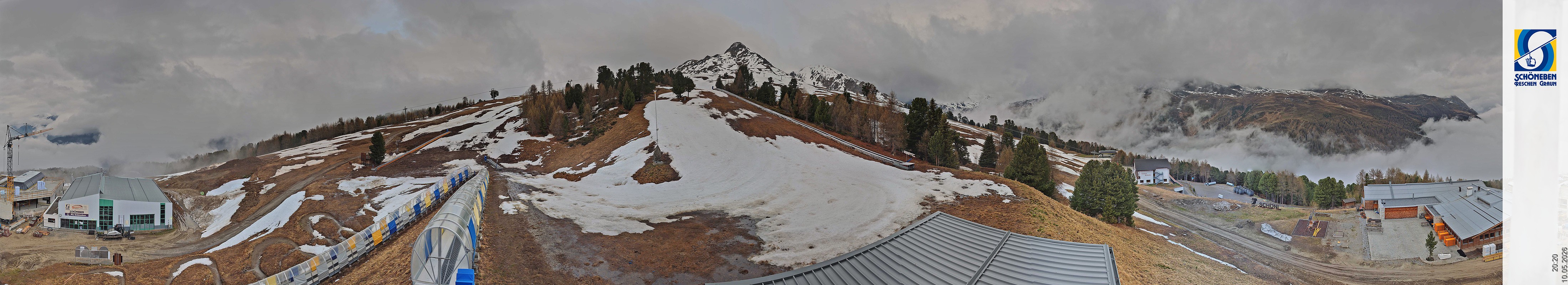 Archiv Foto Webcam Schöneben - Panoramablick von der Mittelstation