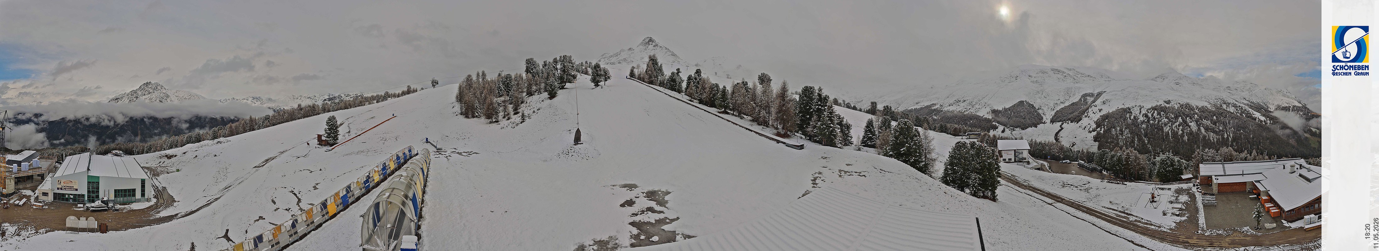 Archiv Foto Webcam Schöneben - Panoramablick von der Mittelstation