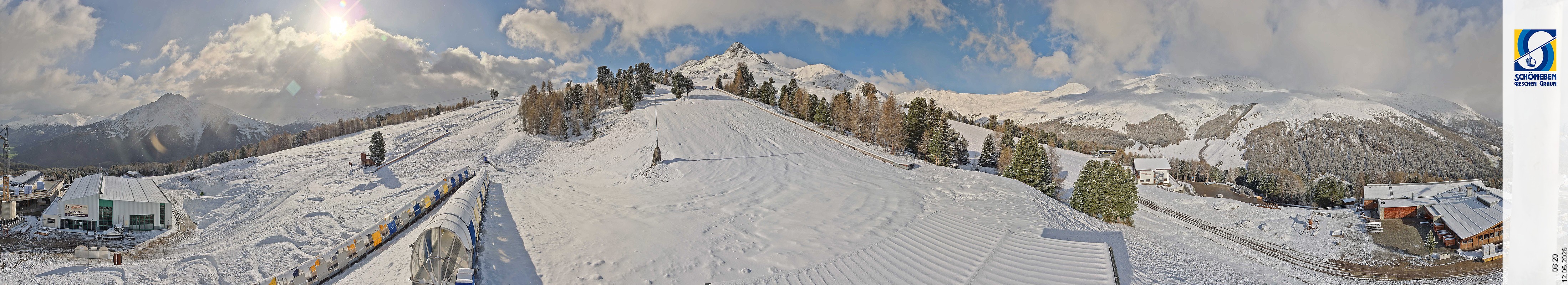 Archiv Foto Webcam Schöneben - Panoramablick von der Mittelstation
