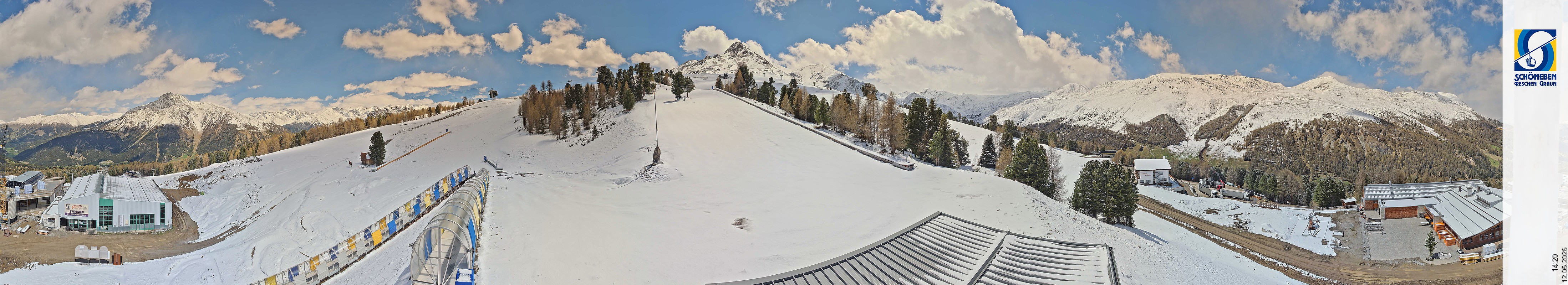 Archiv Foto Webcam Schöneben - Panoramablick von der Mittelstation