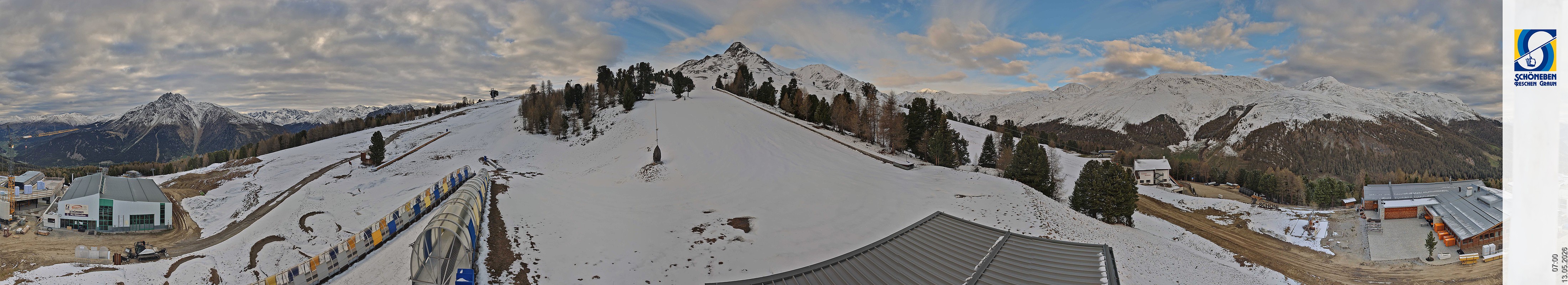 Archiv Foto Webcam Schöneben - Panoramablick von der Mittelstation
