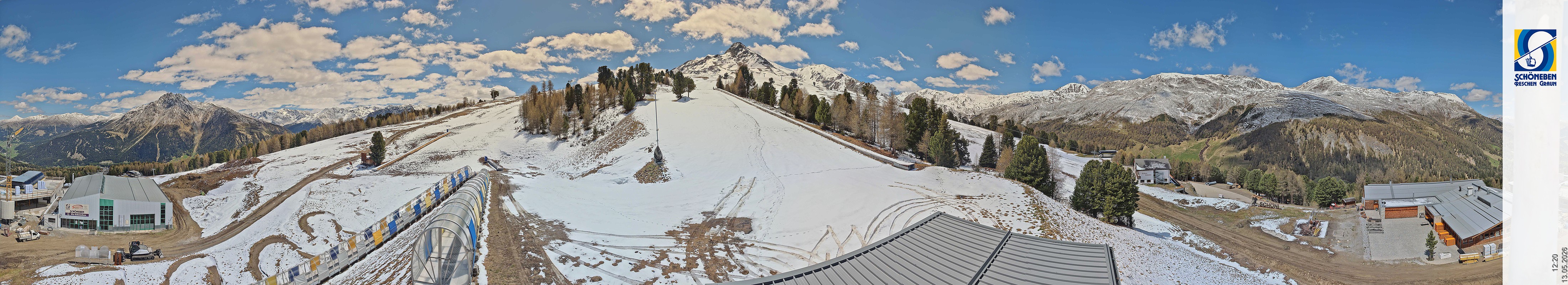 Archiv Foto Webcam Schöneben - Panoramablick von der Mittelstation