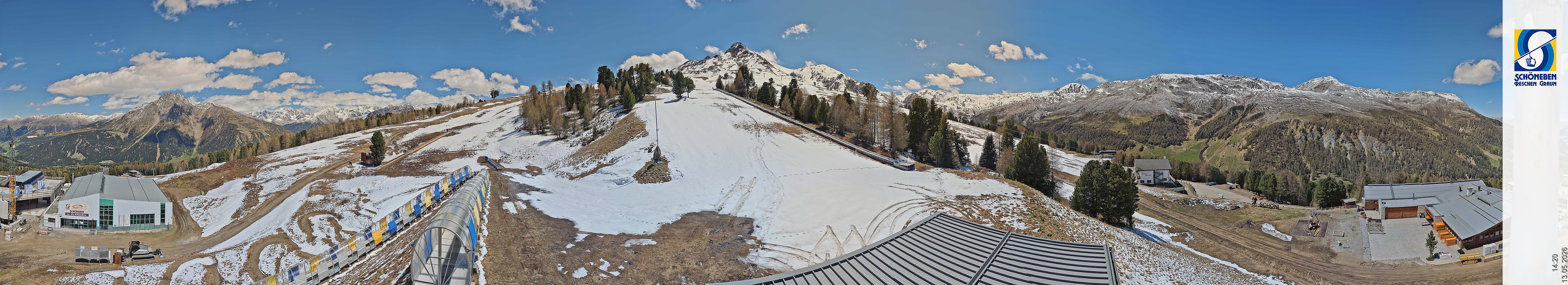 Archiv Foto Webcam Schöneben - Panoramablick von der Mittelstation