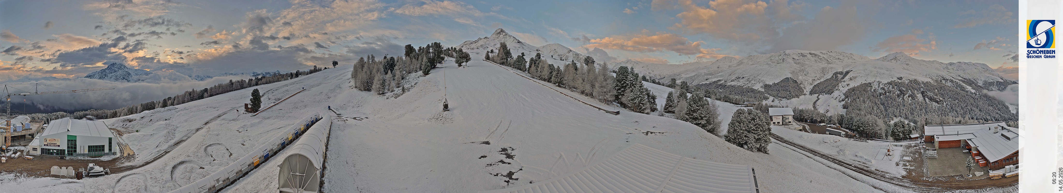 Archiv Foto Webcam Schöneben - Panoramablick von der Mittelstation