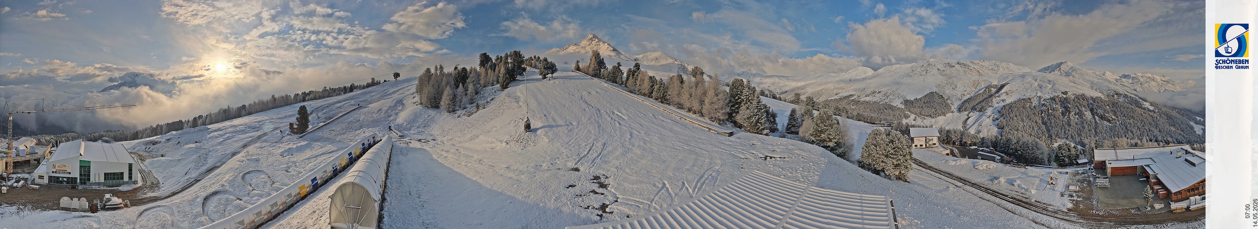 Archiv Foto Webcam Schöneben - Panoramablick von der Mittelstation