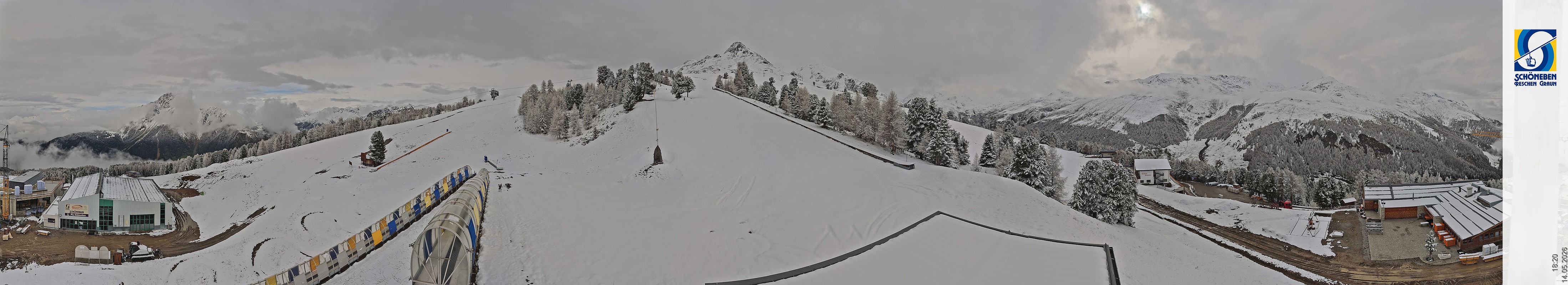 Archiv Foto Webcam Schöneben - Panoramablick von der Mittelstation