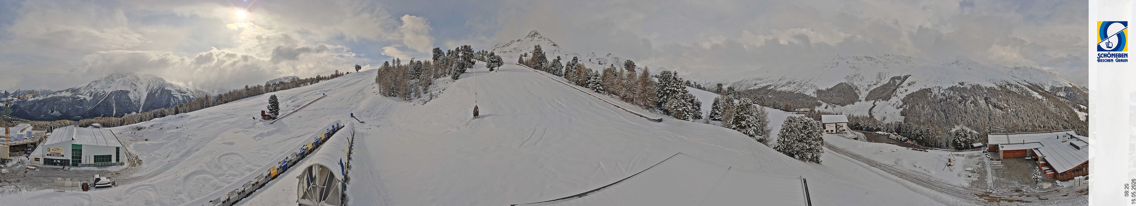 Archiv Foto Webcam Schöneben - Panoramablick von der Mittelstation