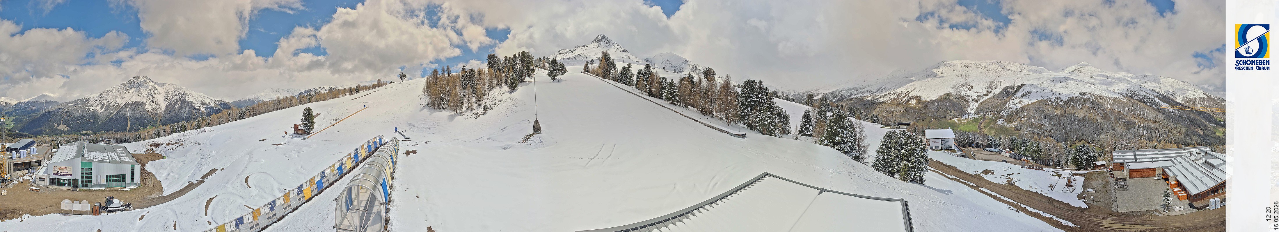 Archiv Foto Webcam Schöneben - Panoramablick von der Mittelstation