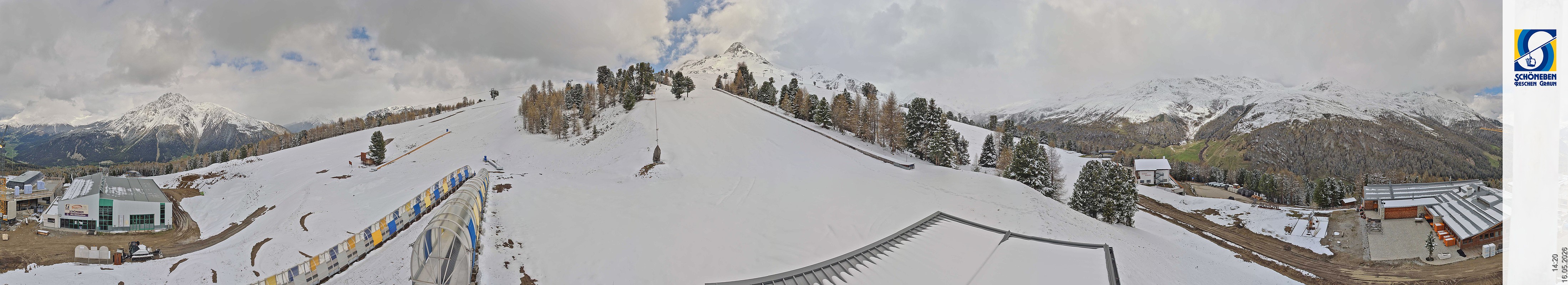 Archiv Foto Webcam Schöneben - Panoramablick von der Mittelstation