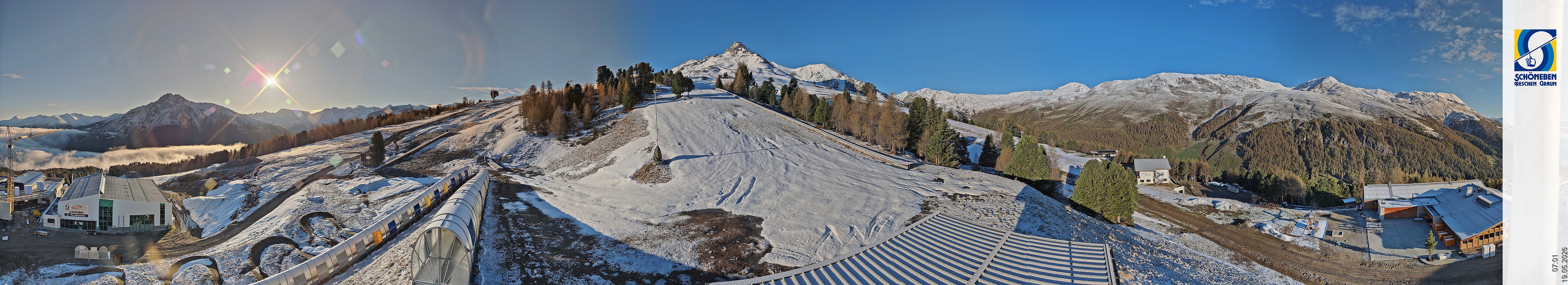 Archiv Foto Webcam Schöneben - Panoramablick von der Mittelstation