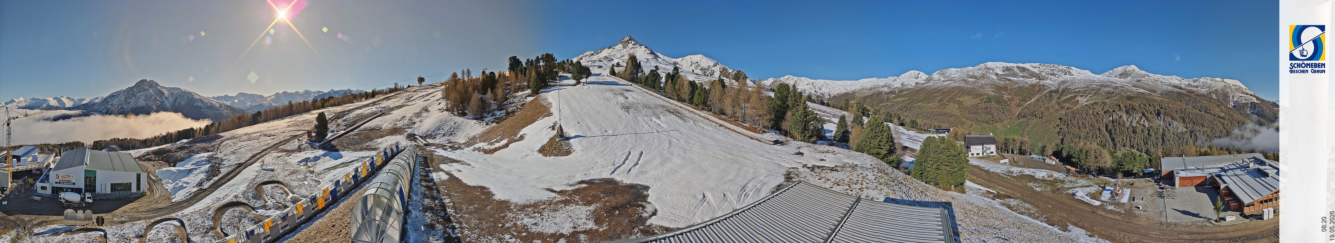 Archiv Foto Webcam Schöneben - Panoramablick von der Mittelstation