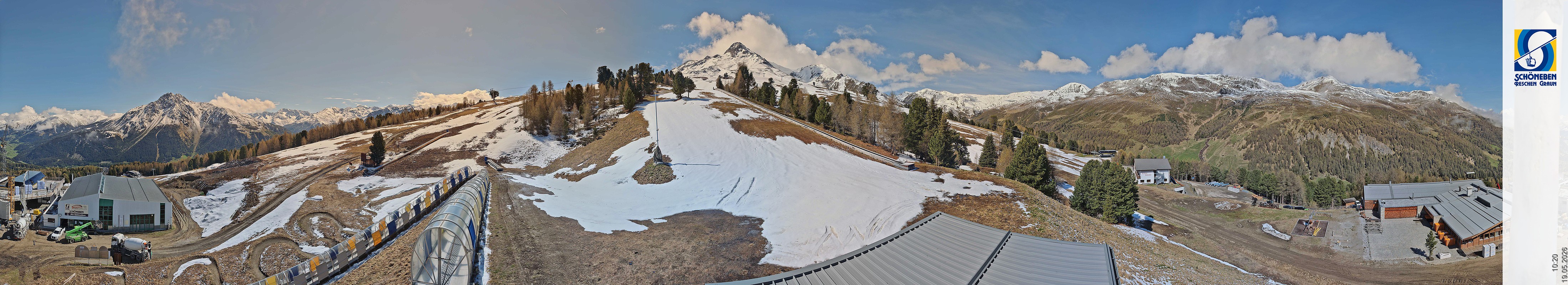 Archiv Foto Webcam Schöneben - Panoramablick von der Mittelstation