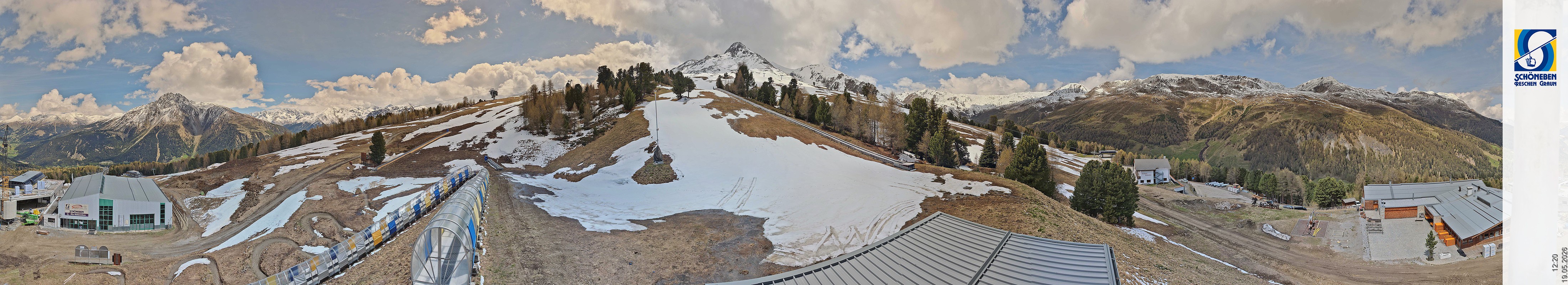 Archiv Foto Webcam Schöneben - Panoramablick von der Mittelstation