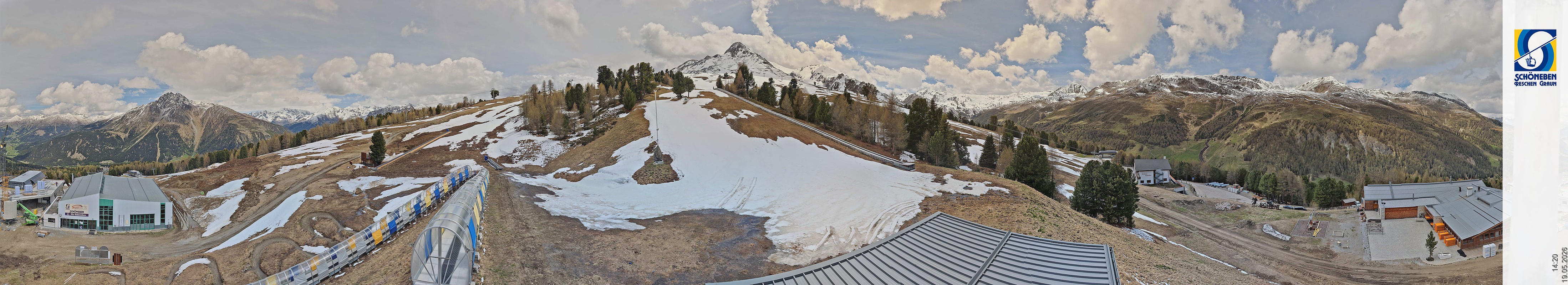 Archiv Foto Webcam Schöneben - Panoramablick von der Mittelstation