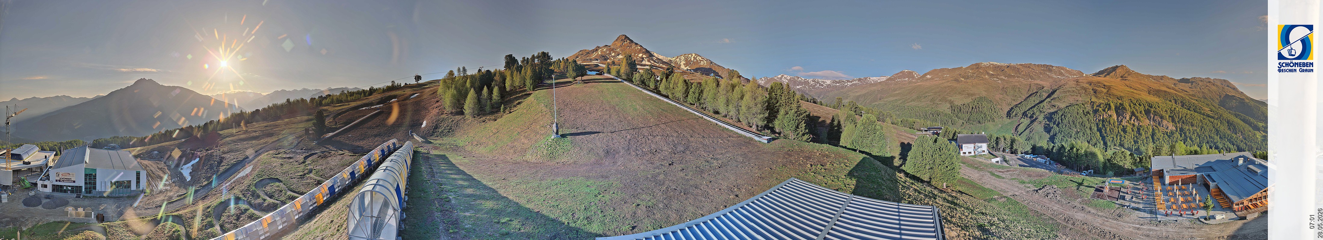 Archiv Foto Webcam Schöneben - Panoramablick von der Mittelstation