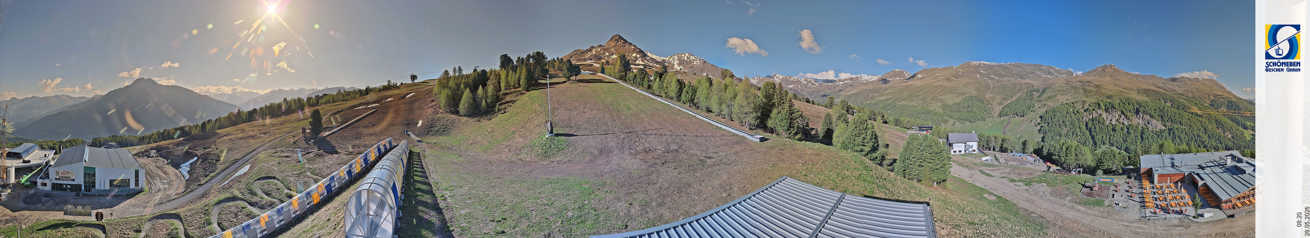 Archiv Foto Webcam Schöneben - Panoramablick von der Mittelstation
