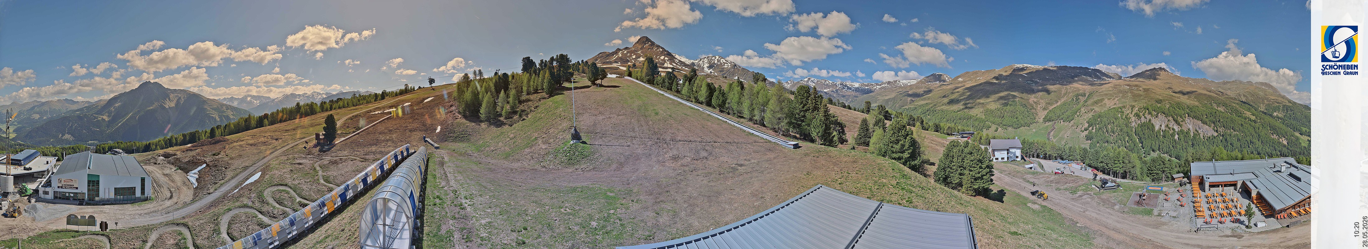 Archiv Foto Webcam Schöneben - Panoramablick von der Mittelstation