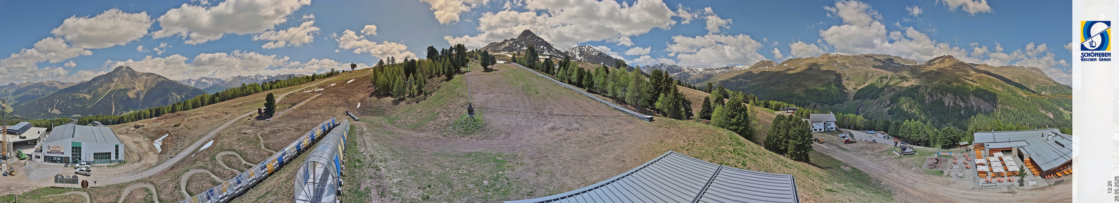 Archiv Foto Webcam Schöneben - Panoramablick von der Mittelstation