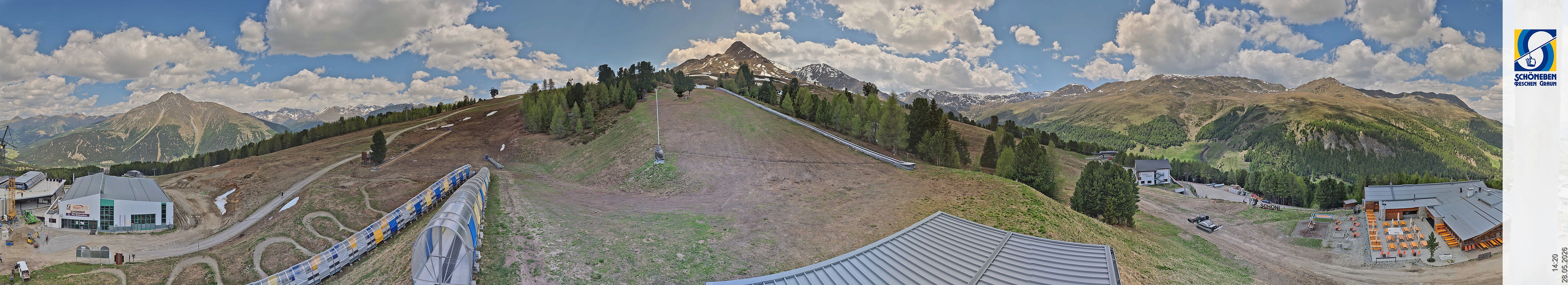 Archiv Foto Webcam Schöneben - Panoramablick von der Mittelstation