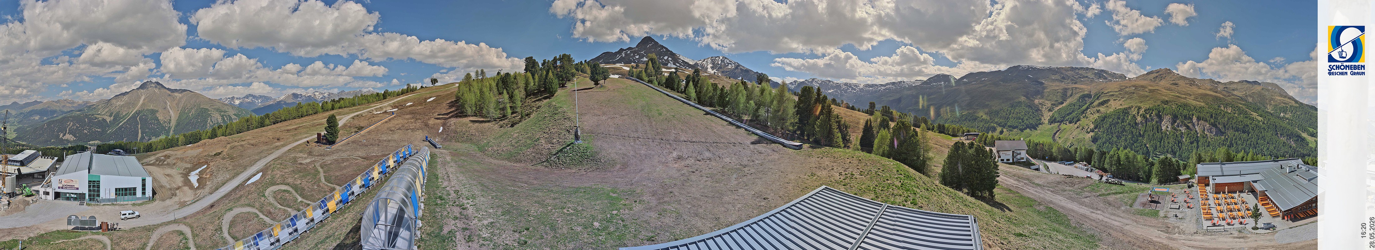 Archiv Foto Webcam Schöneben - Panoramablick von der Mittelstation
