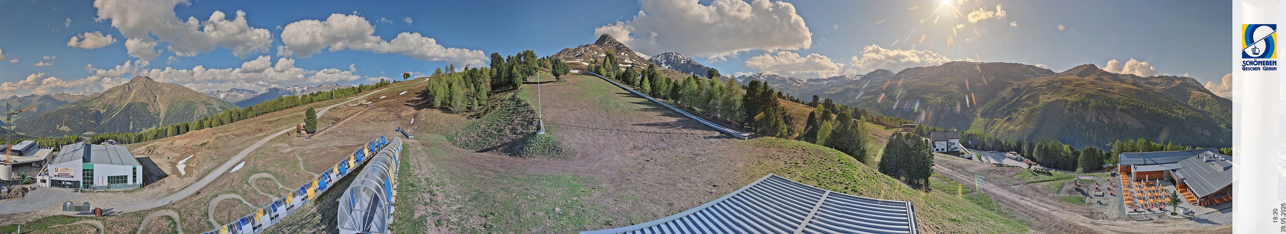 Archiv Foto Webcam Schöneben - Panoramablick von der Mittelstation