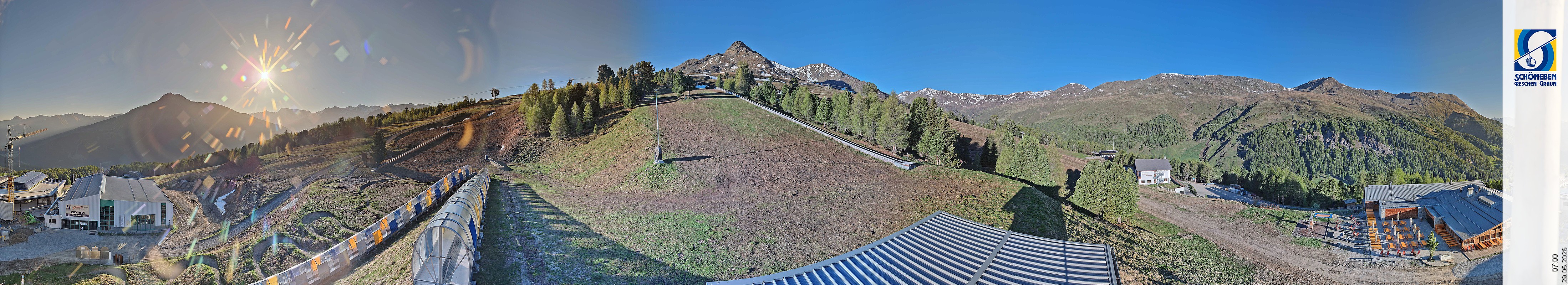 Archiv Foto Webcam Schöneben - Panoramablick von der Mittelstation