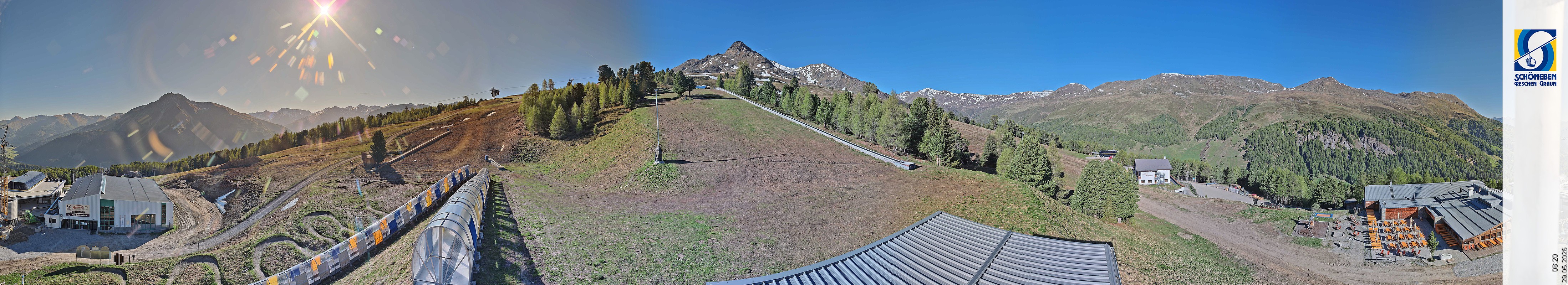 Archiv Foto Webcam Schöneben - Panoramablick von der Mittelstation