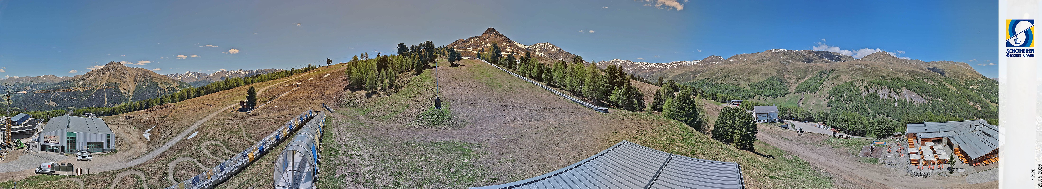 Archiv Foto Webcam Schöneben - Panoramablick von der Mittelstation