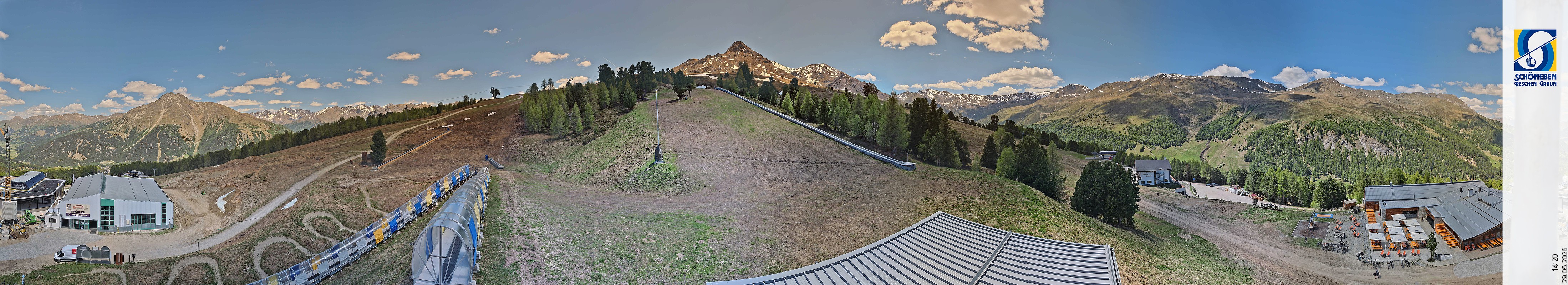 Archiv Foto Webcam Schöneben - Panoramablick von der Mittelstation
