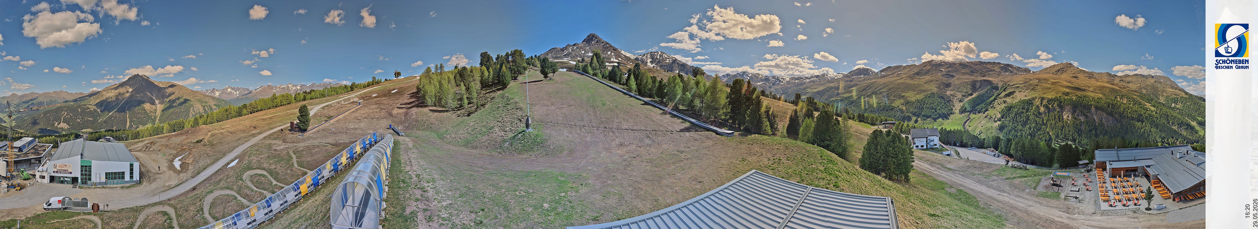Archiv Foto Webcam Schöneben - Panoramablick von der Mittelstation