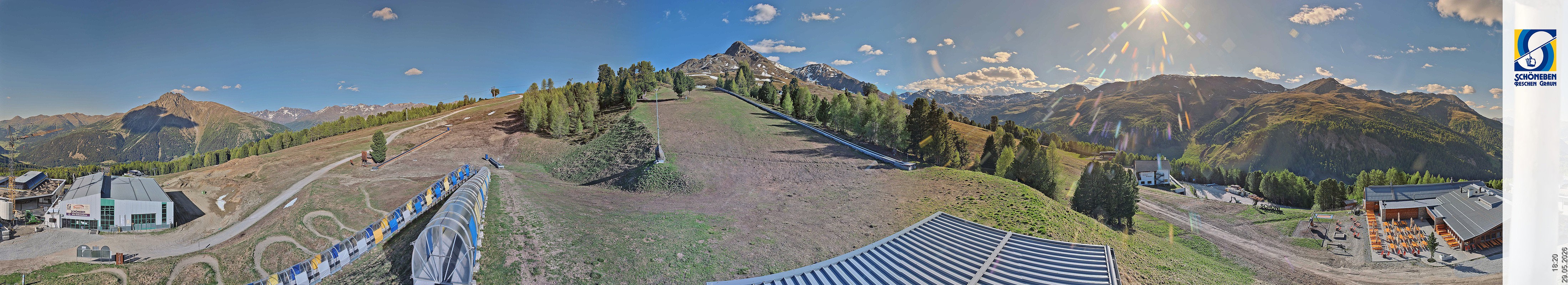Archiv Foto Webcam Schöneben - Panoramablick von der Mittelstation